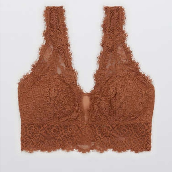 🆕Women’s Aerie Brown Padded Bralette - Picture 7 of 15